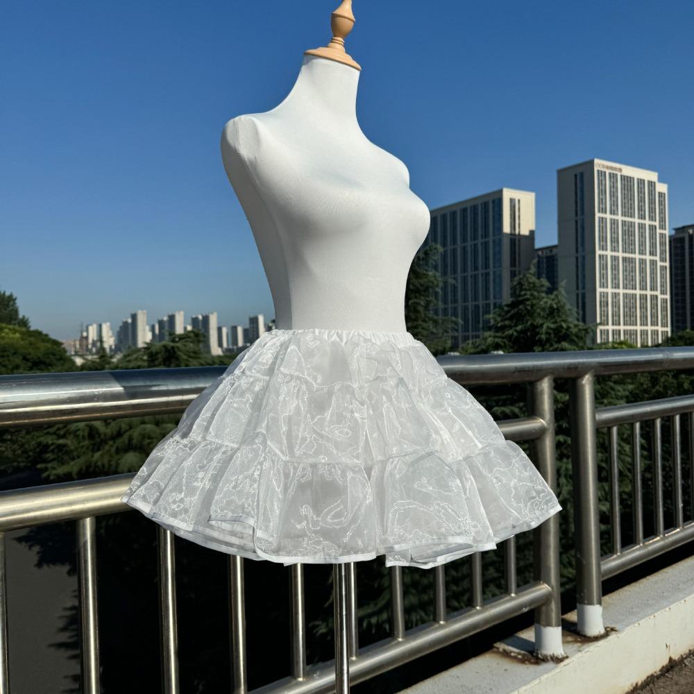 

Without Hoop Underskirt Crinoline White Crinoline Skirt Fashion Ball Gown Petticoats Wedding Dress 25cm*6m