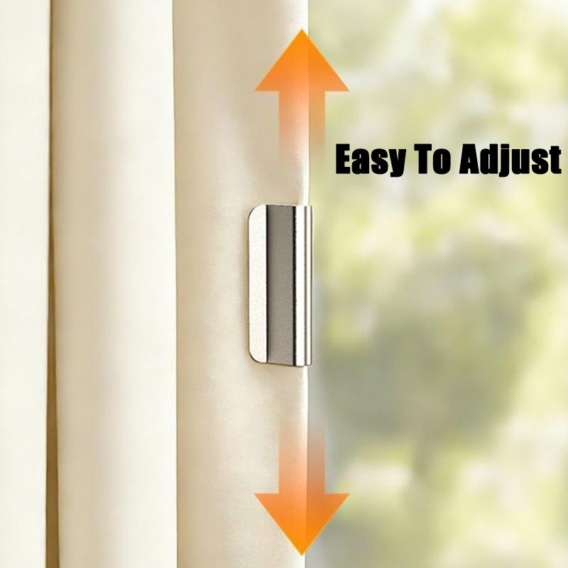 Magnetic Curtain Clips Drill-Free Curtain Fasteners Powerful Magnetic Hold Design for Home Living Room Bedroom Office Curtain