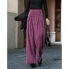Demana Autumn Warm Chenille Pleated Wide-Leg Casual Pants