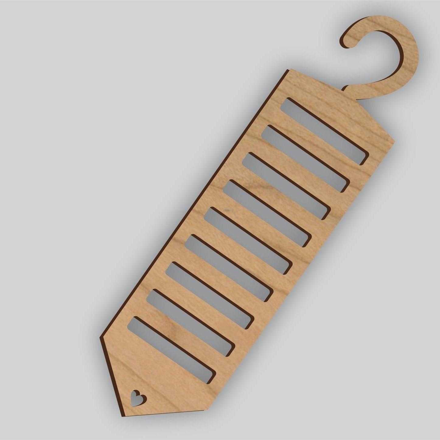 

1PC New Wooden Handprint Father s Day Wooden Crafts Tie Rack Creative Pendant Souvenir