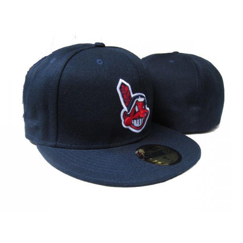 Cleveland Indians closed-top sun protection cap, couple's matching cap, embroidered cap, full-coverage baseball cap