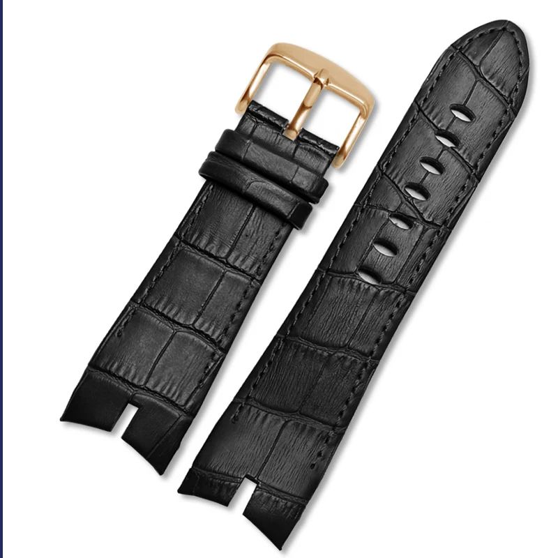 26mm Deri saat kayışı Roger Dubuis İçin EXCALIBUR serisi saat kayışı 42mm kadran RDDBEX0405 Çelik toka Erkek Aksesuarları
