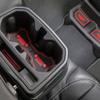 Rubber Red White Car Interior Gate Slot Pad Mat Cup Mat Decoration For Jeep Wrangler JL 2018 -2023 Car Styling Accessories