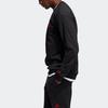 adidas Rose Crew Fleece Warm Lässiger Sportpullover Sweatshirt Herren Sweatshirt Schwarz FP8368