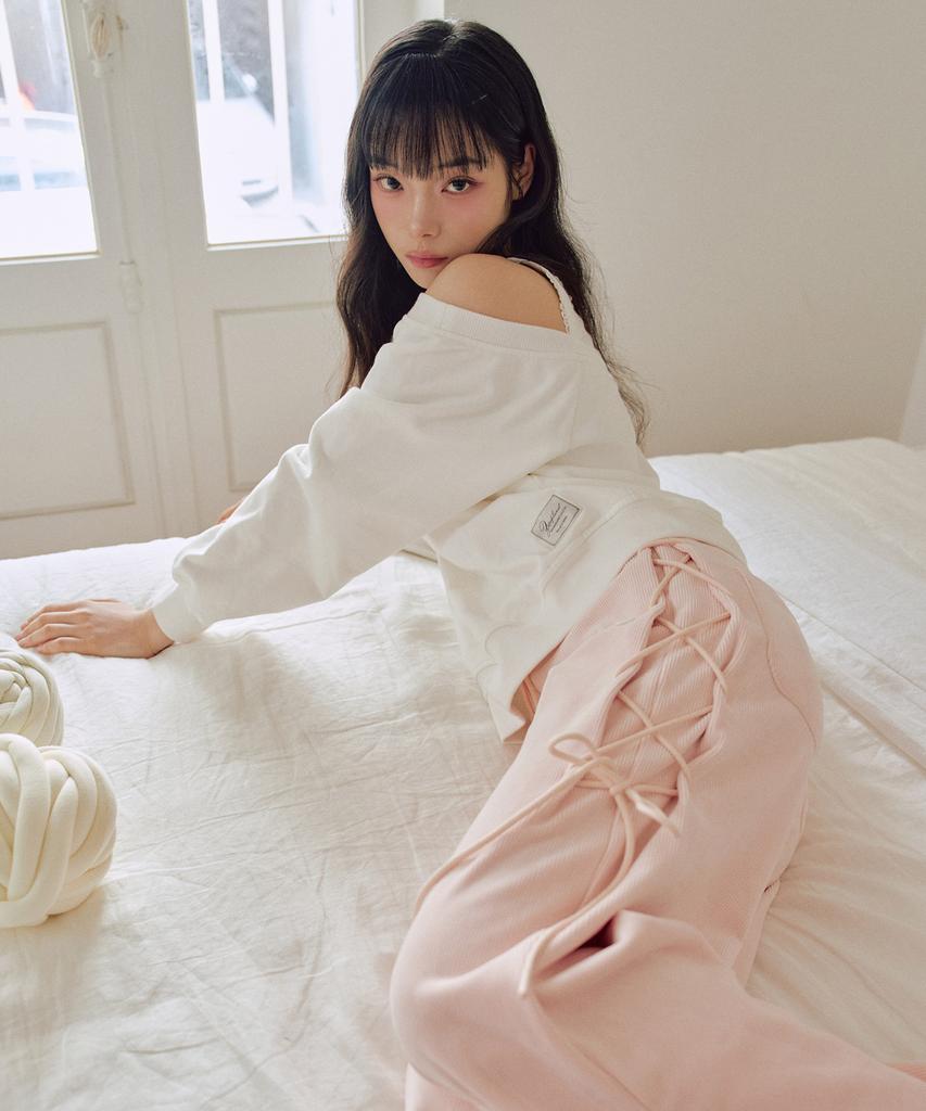 ZEROPLANET Kelsey Layered Sweatshirt [White]