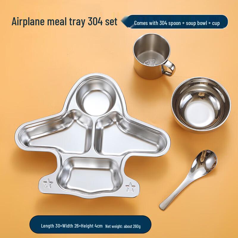 

Kids Cartoon Stainless Steel Divided Plate