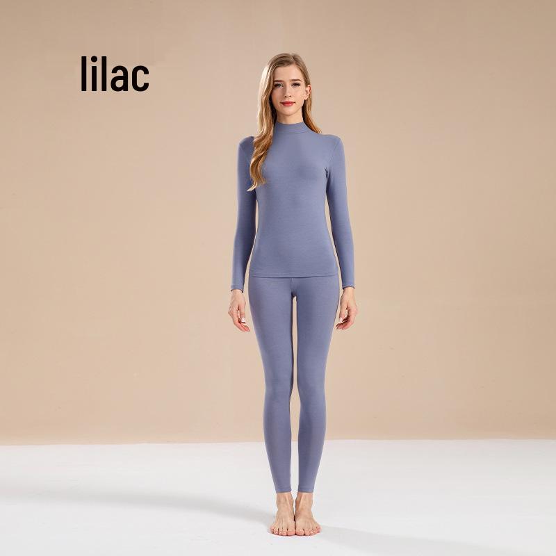 Damen Herbst & Winter Reines Baumwoll-Mittelhoher Kragen Thermoset: 2025 Neuer Stil Basisschicht