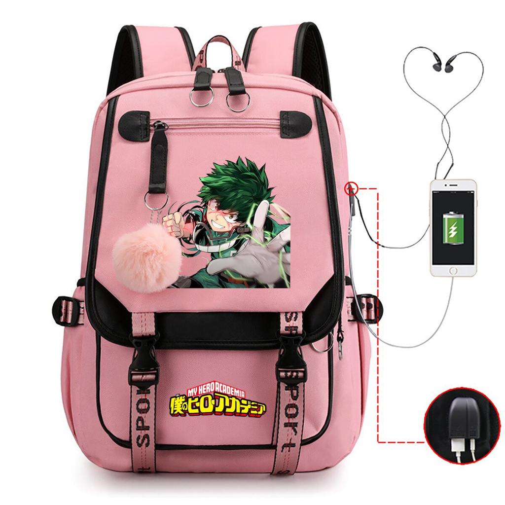 My Hero Academy Has the Same Peripheral Backpack, Animation Two-dimensional Printing, Primary and Secondary School Schoolbag.