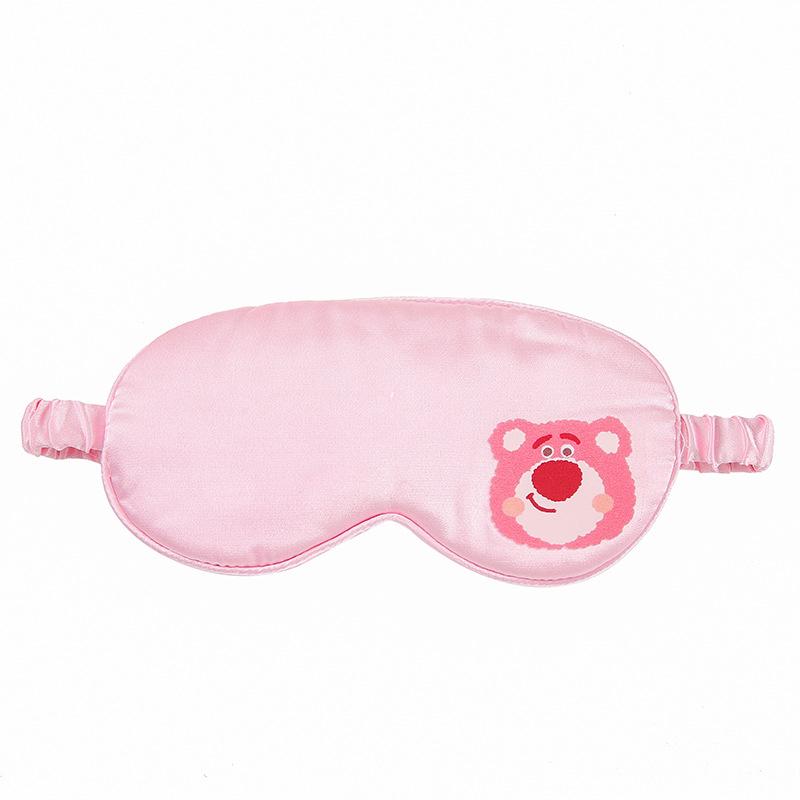 Sanrio Imitated Silk Eye Mask For Sleeping Breathable Eyeshade Cover For Travel Nap Soft Comfort Blindfold Night Eyepatch