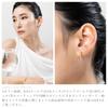 LOKUMI Made in K18 Earrings, Japan, 18K, Post, K18, Hypoallergenic, Trinity, Bijou, 3-Row, Women's, Simple, Stud, Small, Small, Popular, Nickel-Free,