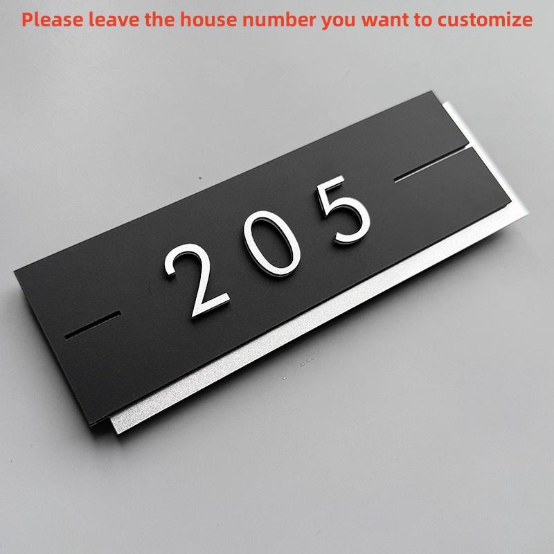 Acrylic Modern Door Plate Shop Sign Customize House Number For Home Office Flats Restaurant Hotel Cafe Bar Home Decor Plate