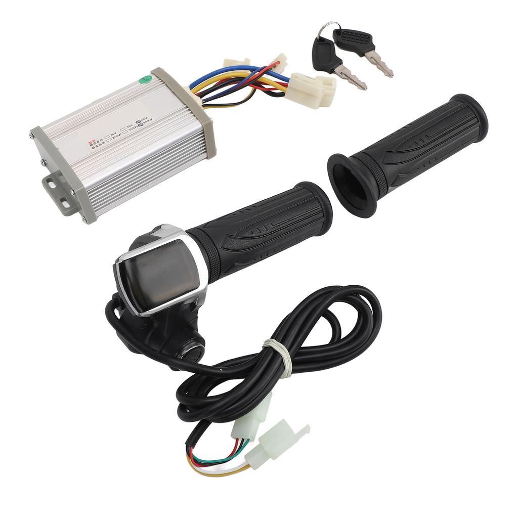 48V 800W Motor Speed Controller With 48V Screen Display Throttle Grip for Electric Bicycles Tricycles Motorcycles