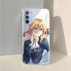 AD93 Violet Evergarden Klare Hülle für Samsung A04 A14 A23 A34 A54 M23 M33 M52 M53 Realme 10 9 C30S C35 C55 VIVO Y02 Y21 Y33S Y51 X80 V25 Abdeckung