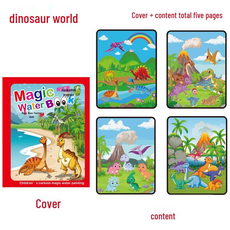 Children's Reusable Magic Water Painting Book: Educational Drawing & Coloring Set
