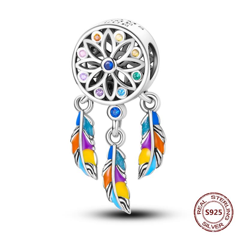 Chameleon Luminous Firefly Charm Fit  S925 Original Bracelets Butterfly S925 Silver Beads For DIY Jewelry Birthday Gift