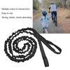 Bike Tow Rope Sturdy Elastic Shock Absorption Quick Use Alloy Buckles Nylon Providing Boost Cycling Bike Pulling Rope Black