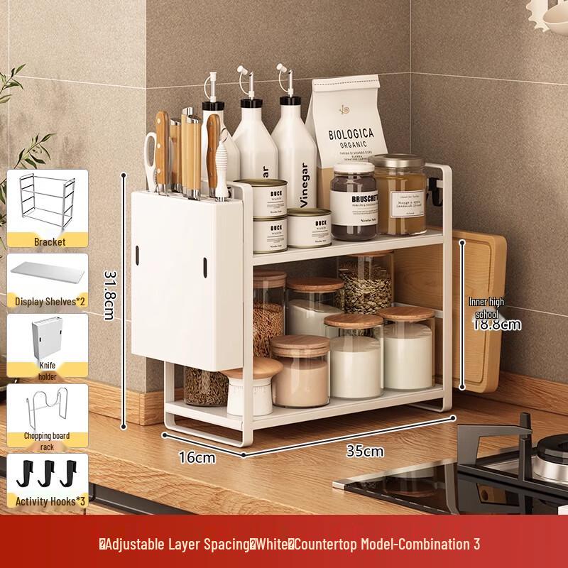

Kitchen Corner Spice Storage Rack