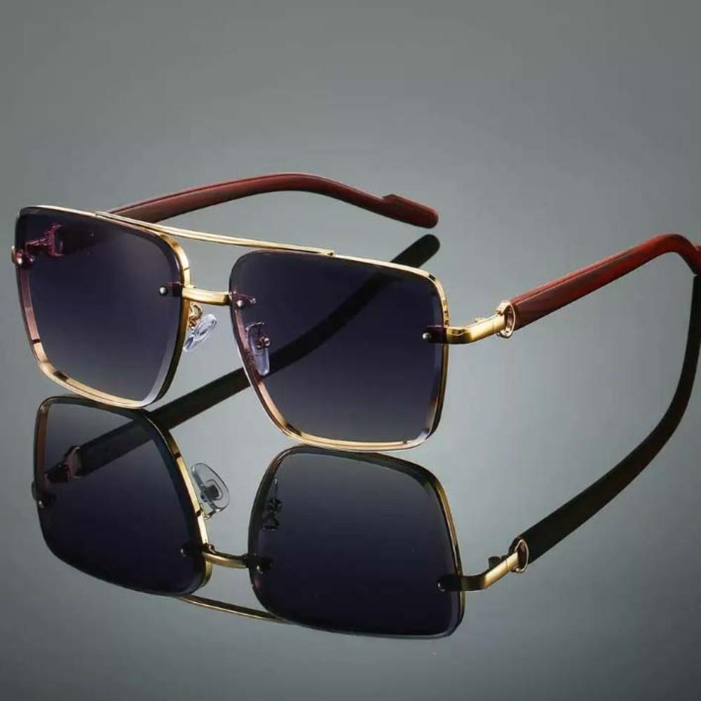 Eyewear Double-bar Sunnies Lightweight Anti-UV Plain Glasses Unisex Polarized Sunglasses  Summer