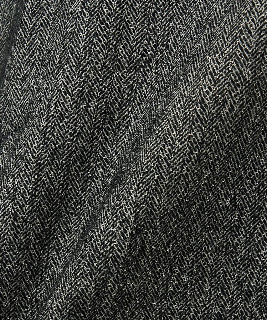 NOIRER Shining Wool Semi High-Waisted Pants (Gray)