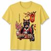 Japanese Sushi Cat Kitten Anime Unisexga Unisex T Shirt Unisexs Unisexs Tee