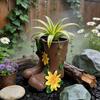 Modern Potted Plants Vase Childishness Garden Decor Unique Rain Boots Flowerpot  Outdoor Decor