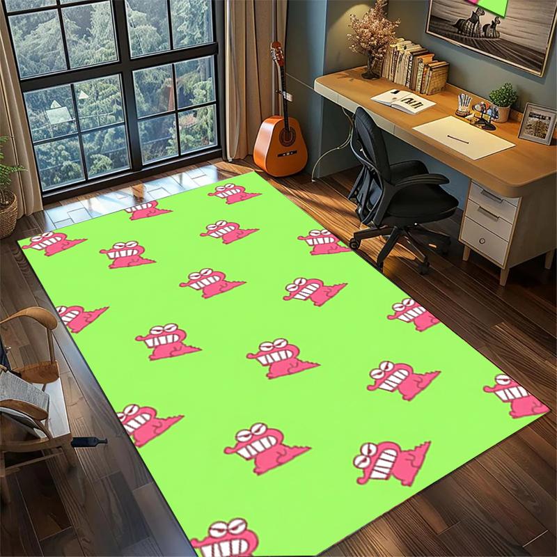 Non Slip Washable Crayon Shin-chan Floor Mat Large Area Rug Gamer Room Bedroom Decor
