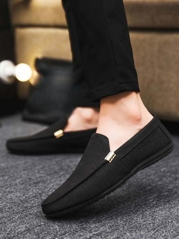 Flat Casual Shoes for Men Black Canvas Summer Man Shoe Low Price Footwear Offer Comfortable Sneakers Classic Original Retro Work