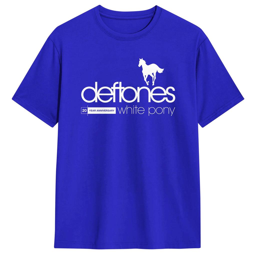 Deftones White Pony  TShirt Beach  Cotton T Shirts For Man Hippie Casual Tshirt Short Sleeve Y2K Basic Tops