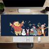 Christmas Winnie Pooh Friends Large Gaming Mouse Pad Nonslip Rubber Base Waterproof Desk Mat For Office Pc Laptop