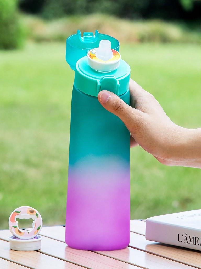 1 buc. Sticlă de apă Air cu gradient cu 1 buc. capsule cu aromă de urs de formă aleatorie Sticle pentru băuturi în aer liber 0 Zahăr 0 Calorii Cupă de apă