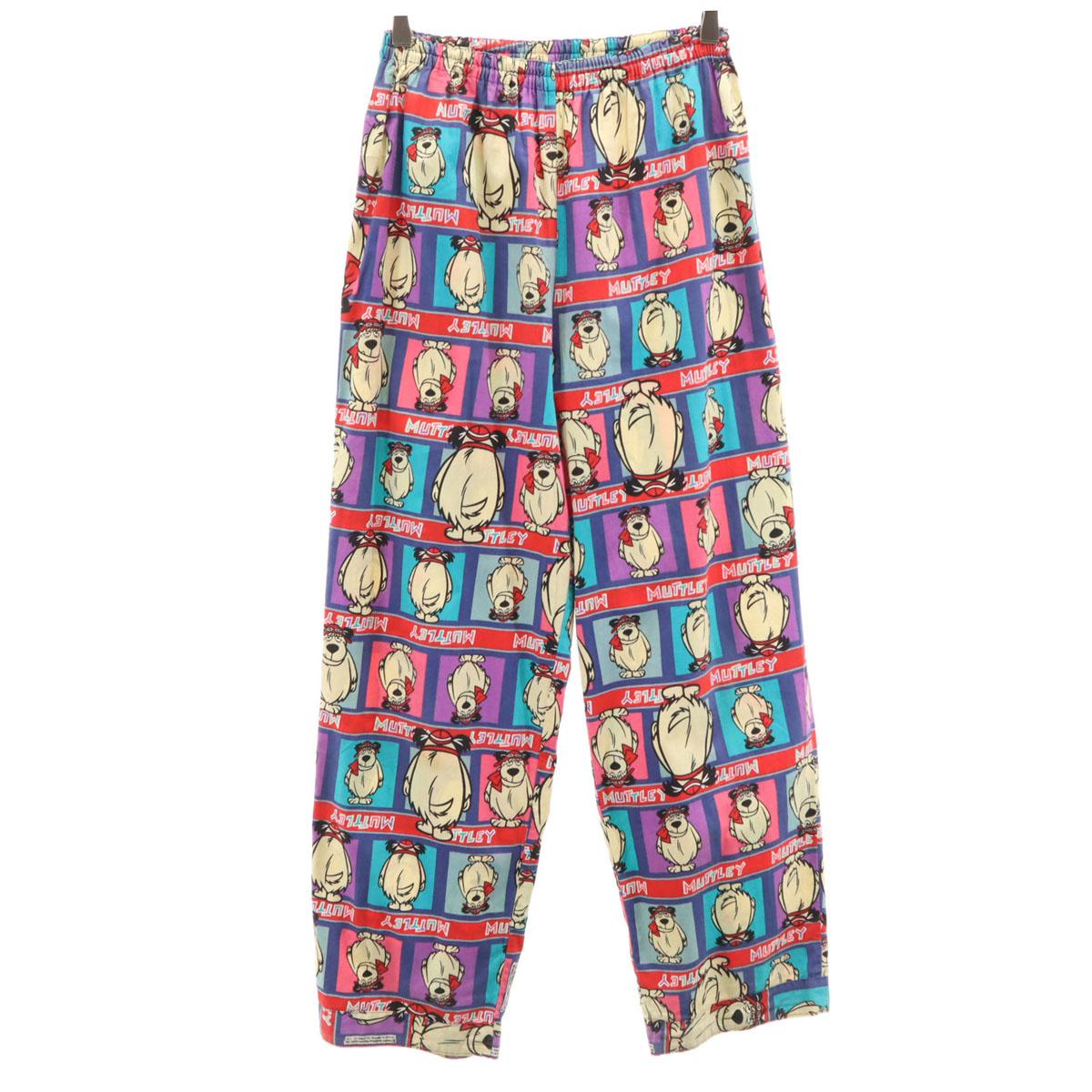 

90s Old Wacky Races pajamas Pants Multi MUTTLEY Character Unisex Men s Used