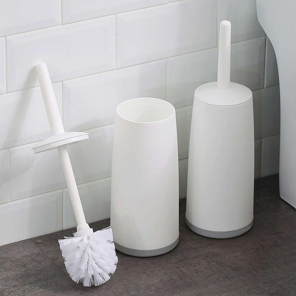  Plastic Toilet Brush With Standing Base Long Handle Toilet Cleaning Brush For WC Bathroom Accessories Cleaning Tools