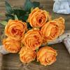 9 echte, fröhliche Mini-Fotografie-Geschenk-Seidenrosen in 10 Farben, gepresste Mini-Hochzeitstischblumen