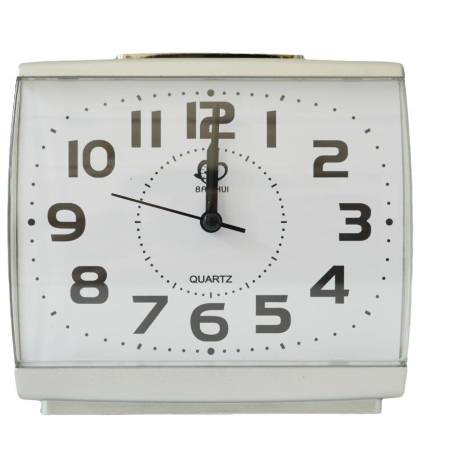 Big Digital Mute with Night Light Alarm Clock Student Elderly Children Square Clock Desktop Bedside Bedroom Wake Up Clock