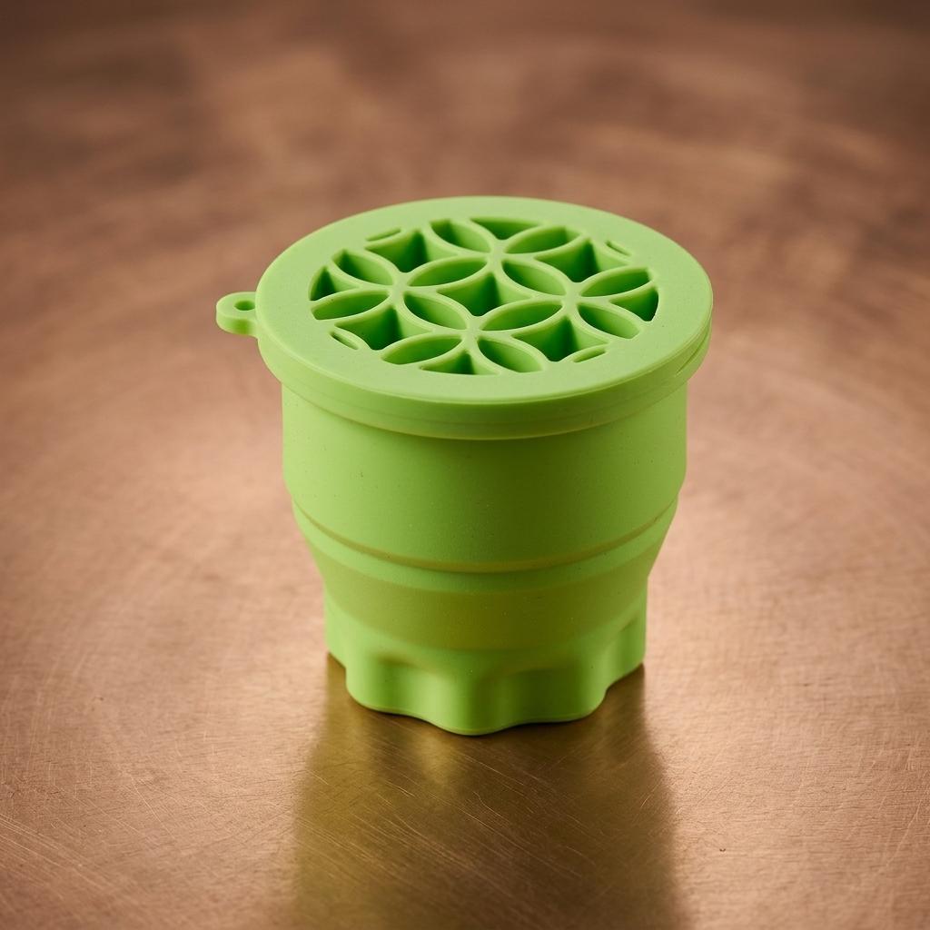 Silicone Makeup Brush Cleaning Cup With Storage And Drying Function For Cosmetic Tools