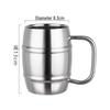 Double-Layer 304 Stainless Steel Mug: Pilsner, Milk, Coffee, Tea, or Kids' Drink with Handle