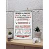 Bring Good Mood to Work Motivational Poster, Office Metal Wall Art Sign