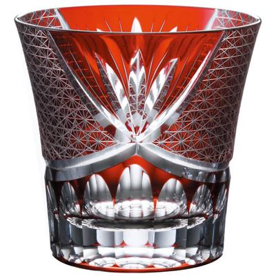 NARUMI Glass Glass Works GW6053-223RD, Wirbel, Rot, 280 cc, Whiskyglas