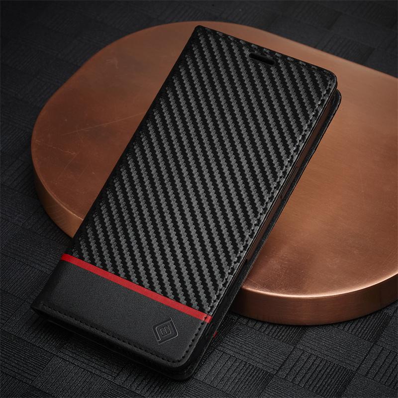 Etui A52S A51 Carbon Fiber Magnetic Flip Case for Samsung Galaxy A52s 5G A51 A515F A71 A72 A12 A32 A22 Soft Leather Wallet Funda