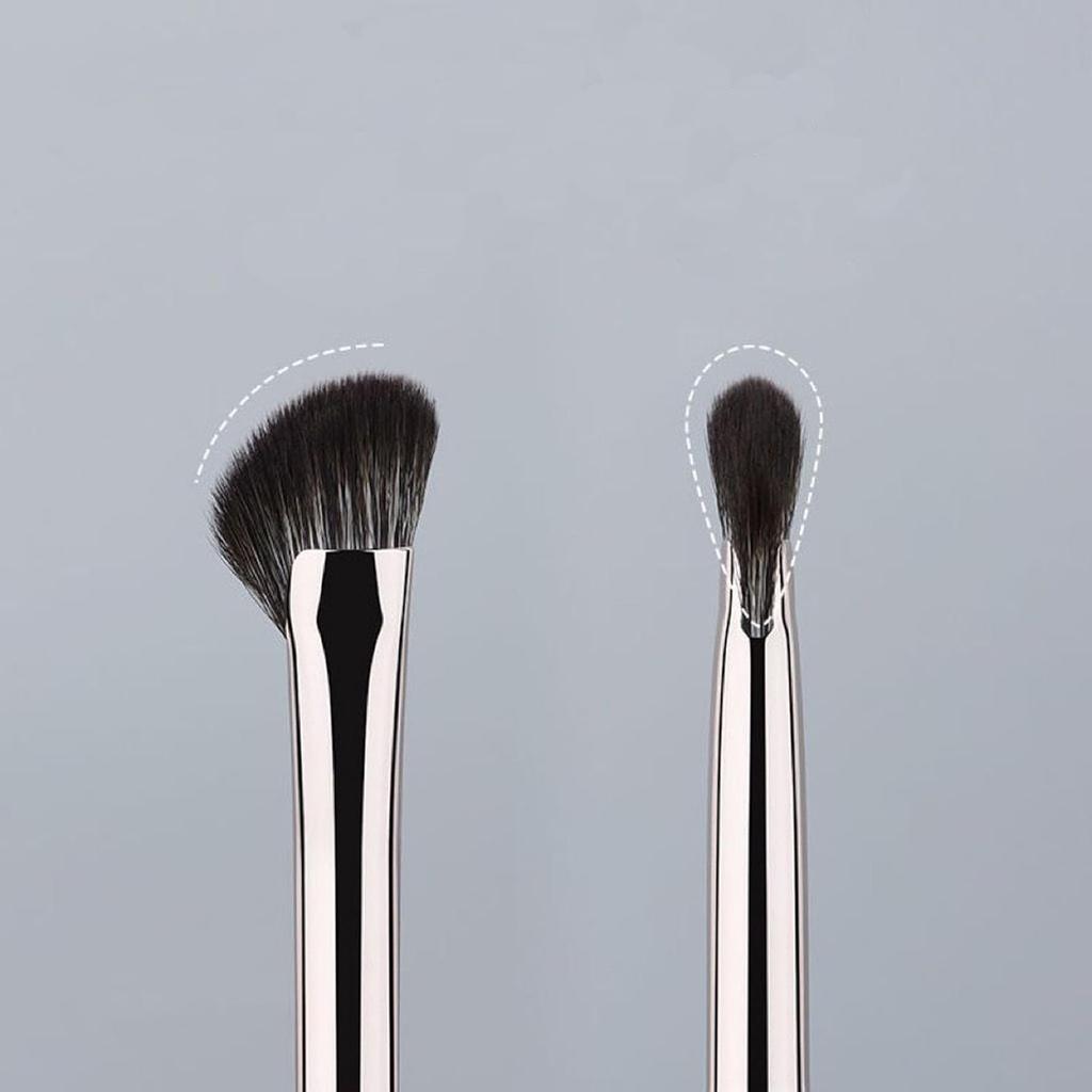 TEONEI Nose Contour Brush Half Fan-Shape Nose Shadow Brush Angled Concealer Brush Under Eye Blushes Highlighter Brushes for Blending Liquid Cream