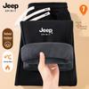 JEEP SPIRIT Men's 2025 Autumn/Winter Loose Straight Plush-Lined Sweatpants