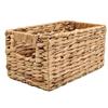 Water Hyacinth Woven Storage Basket - Desktop Organizer & Toy Storage Bin