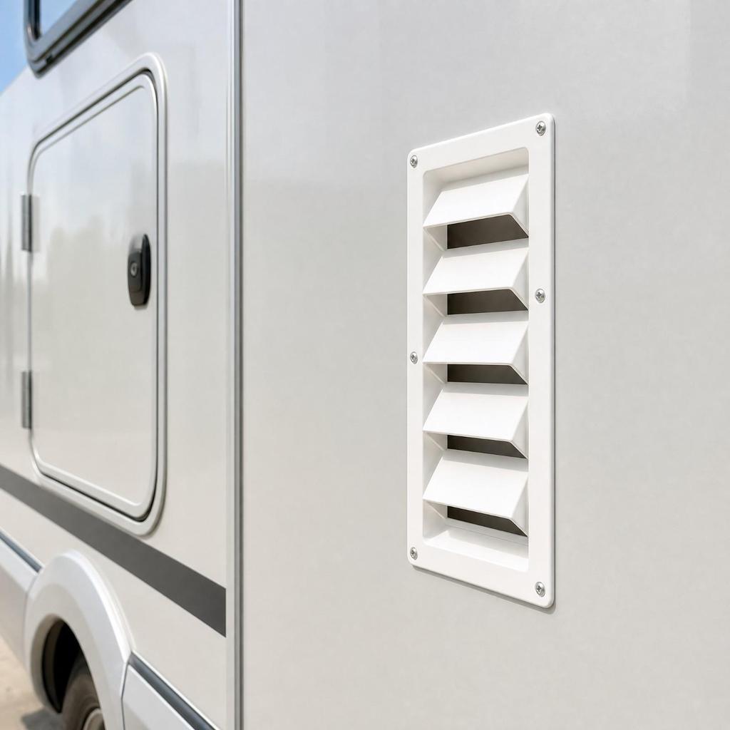 2 Pieces ABS Plastic Louvered Ventilation Cover Robust for Boats, Yachts
