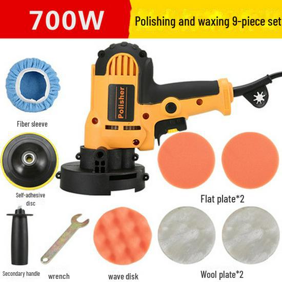 

Машина для полировки и полировки автомобилей 110 В с питанием от сети 220 В для нанесения воска — совместима с американскими, европейскими и британскими вилками 220V EU plug