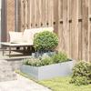 Garden Planter Silver 80 X 80 X 50 Cm Galvanized Steel
