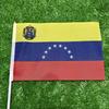 SKY FLAG Bandiera Nazionale del Venezuela 21*14cm Bandiere del Venezuela da Agitare a Mano con Asta di Plastica per Attività Sportive Decorazione per la Casa