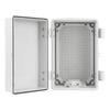 Waterproof Electrical Junction Box Plastic Project Box Enclosure Electronic Instrument Hinge Case with Mounting Plate