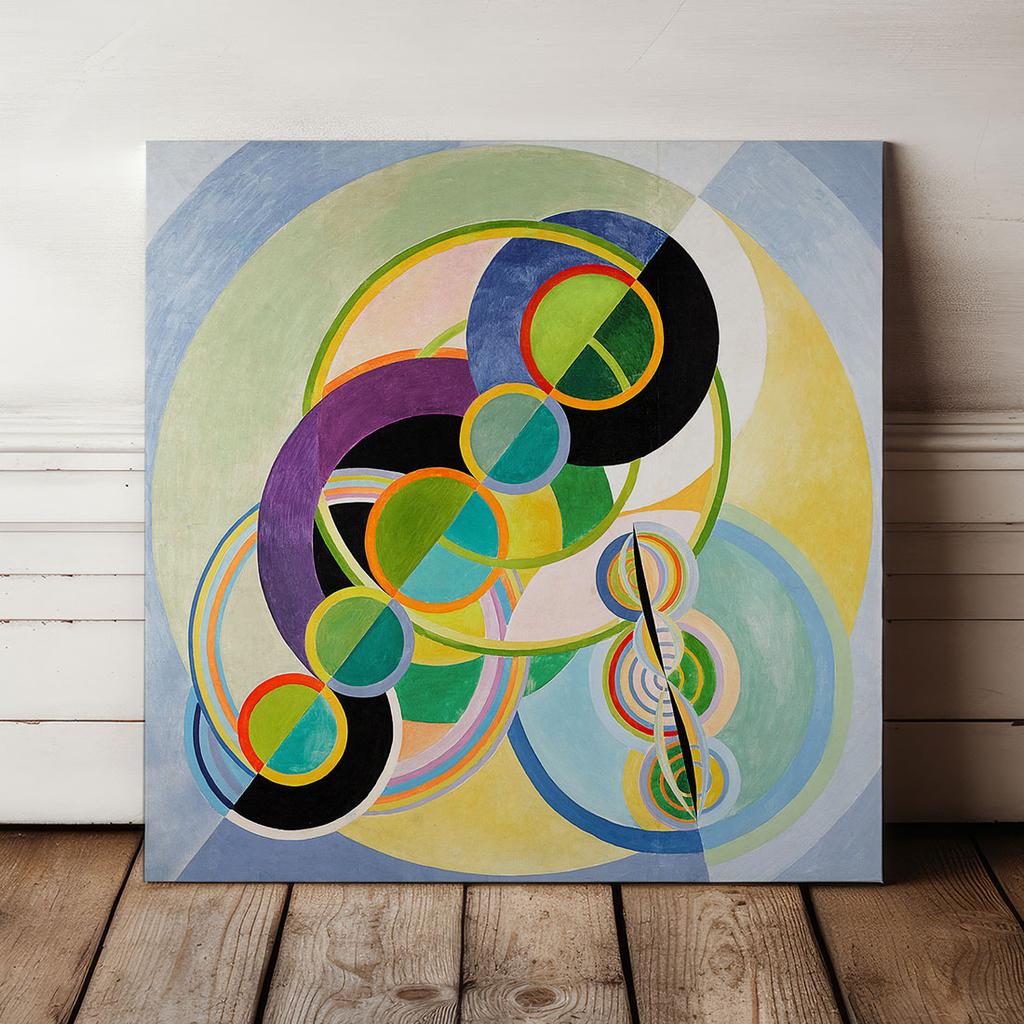 Canvas Painting Robert Delaunay Circles
