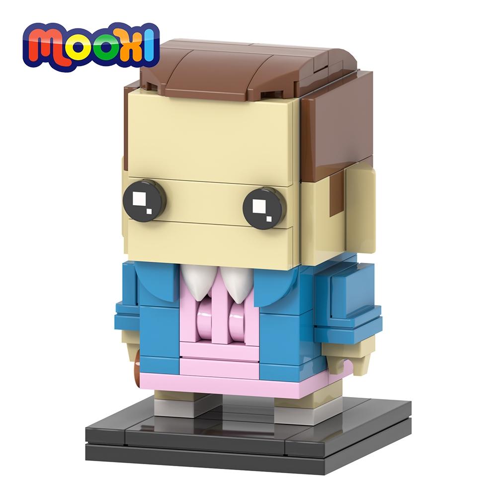 MOOXI Monster Demodog Stranger TV-Serienfigur Brickheadzed Thing Bausatz Erwachsenen Bausteine Set Kinderspielzeug MOC Stein Geschenk