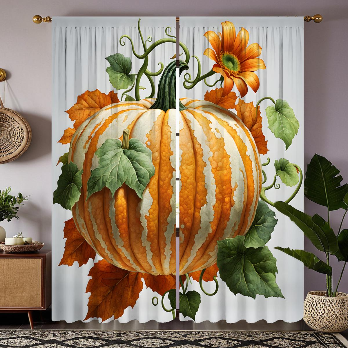 

2 шт. HD декоративная занавеска с изображением виноградной лозы, желтая завязка, цифровая печатная занавеска, украшение для дома, стиль, украшение для гостиной, спальни W52H63inchW132H160cm